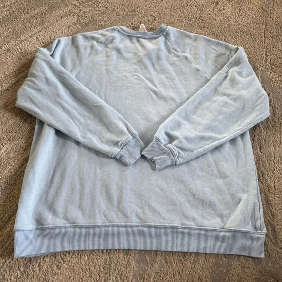 I STOLE MY BOYFRIEND'S SHIRT sweatshirt pullover crewneck embroidered large - Picture 7 of 8